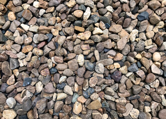 Pebbles on the beach stock photo
