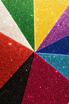 Abstract glitter paper
