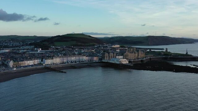 Aberystwyth, Ceredigion, West Wales, UK, popular tourist destination