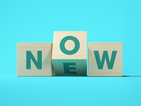 Now and new cubes 3d rendering