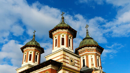 Fototapeta na wymiar Monastery in the City of Sinaia, Romania, Europe