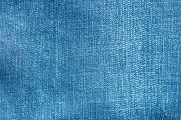 Fototapeta na wymiar Blue color denim jeans clothes textured background