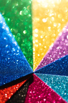 Abstract glitter paper