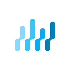 Business, financial logo design vector