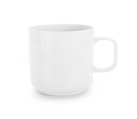 empty mug isolated on white background.