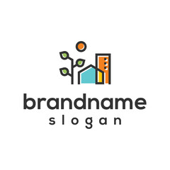 Fototapeta premium Building logo design vector