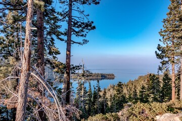 beautiful sierra scenery at lake tahoe california