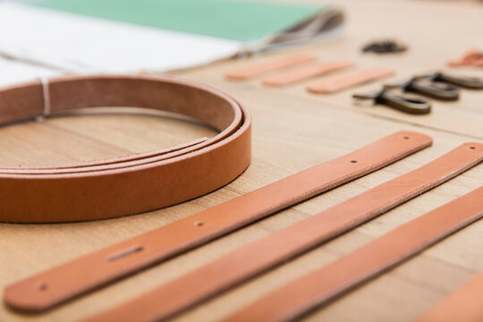 Handbag parts ready to be assembly