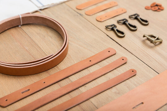Handbag parts ready to be assembly