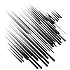 Logo with speed lines in circle, rectangle and triangle form .Square unusual icon Design .Black Vector stripes .Geometric shape.