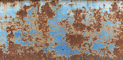 Rust and blue