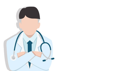 Fototapeta premium Close up Doctor with stethoscope Medical banner