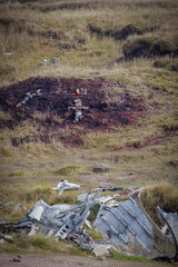 Crash site of the B-29 Superfortress.