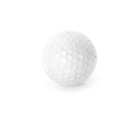 Golf ball isolated on white background.