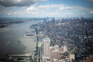 Vue aérienne de New York City