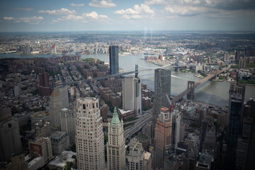 Fototapeta premium Vue aérienne de New York City