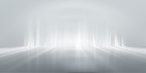 Fototapeta soft gray studio room background, grey floor backdrop with spotlight. obraz
