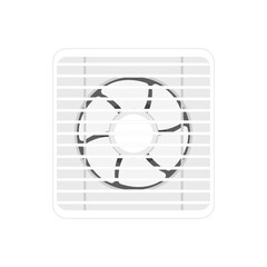 Ventilation fan vector. Ventilation fan on white background.