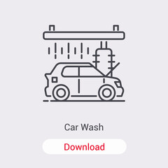 Carwash icon isolated on background. Cleaning symbol modern, simple, vector, icon for website design, mobile app, ui. Vector Illustration