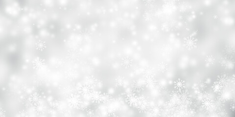 abstract white and gray snow blur background.