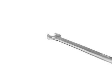 Wrench isolated on white background, mechanic hand tool.
