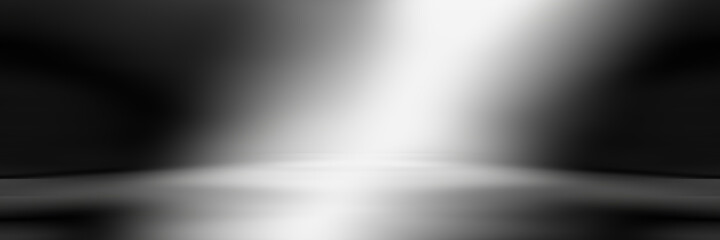 soft gray studio room background, grey floor backdrop with spotlight.