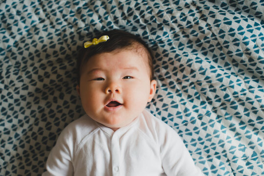 Happy alert baby