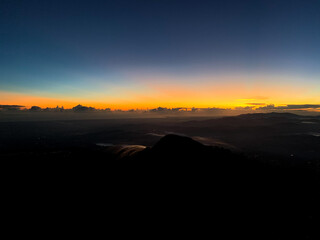 sunrise over the mountains