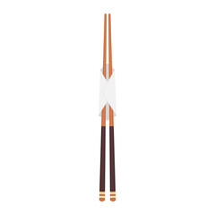 Chopsticks vector. chopsticks white background. wallpaper. free space for text. copy space.