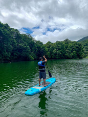 paddle board lake