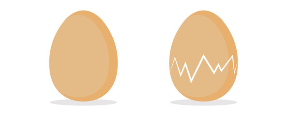 Egg vector icon isolated on white background