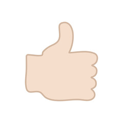 Thumbs up gesture