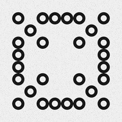 Abstract Cross Pattern Dots Logo generative computational art illustration