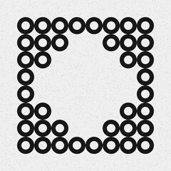 Abstract Cross Pattern Dots Logo generative computational art illustration