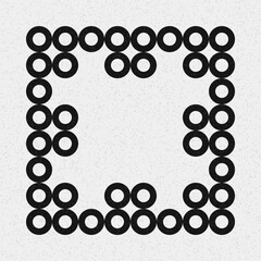 Abstract Cross Pattern Dots Logo generative computational art illustration