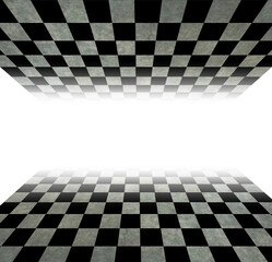 Naklejka premium checkerboard shaped flooring with added texture