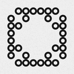 Abstract Cross Pattern Dots Logo generative computational art illustration