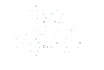 Light BLUE vector backdrop with dots, spots, cubes.