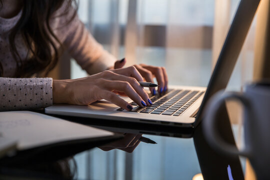 Woman working from home