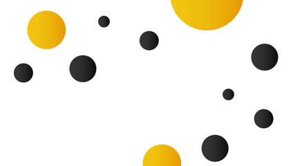 Circle spread movement geometric shapes. Bright bold geometric yellow elements with a minimal design concept. Creative art for social media, ad, web, banner, cover, related to background.