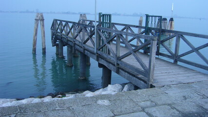Fototapeta premium Small pier for boats in Italy