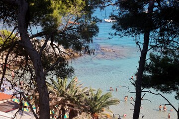 Spiaggia di San Domino vista dal'alto