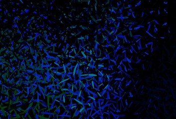 Dark Blue, Green vector background with straight lines.