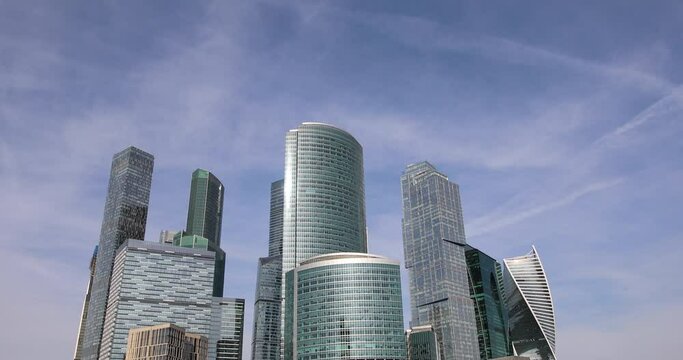 Skyscrapers in the Moscow city