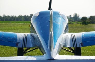 Beautiful shot of an air-plane in sunny day.