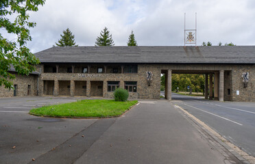 Old barracks called Vogelsang in the region Eifel