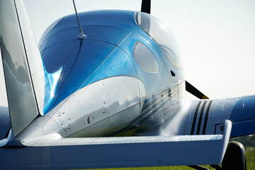 Beautiful shot of an air-plane in sunny day.