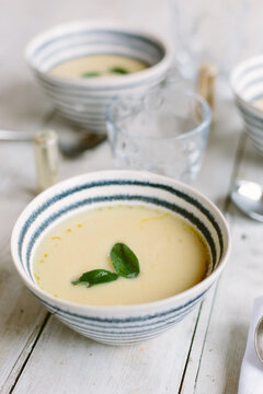 a white bean soup with sage.
