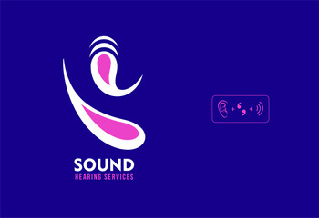 Creative logo for Hearing or sound aid clinics