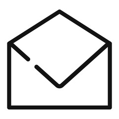 Pixel perfect mailbox message letter icon. Vector illustration